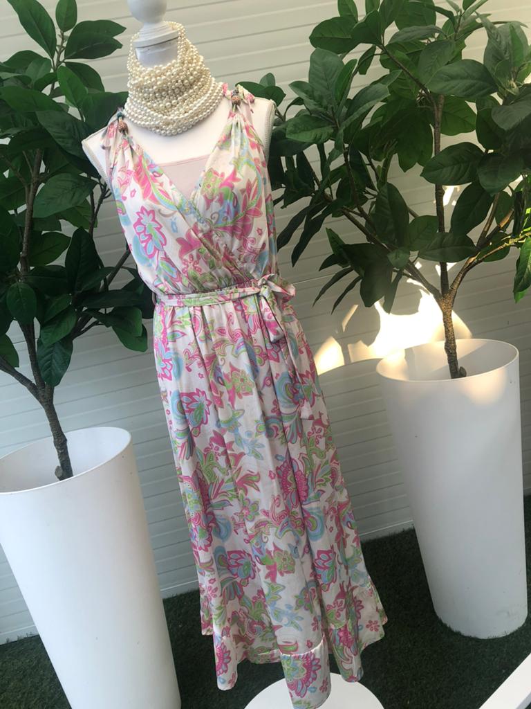 Nieuw Zara jurk wit roze bloemen l xl 40 42 viscose, Kleding | Dames, Verzenden, Wit, Maat 42/44 (L), Nieuw