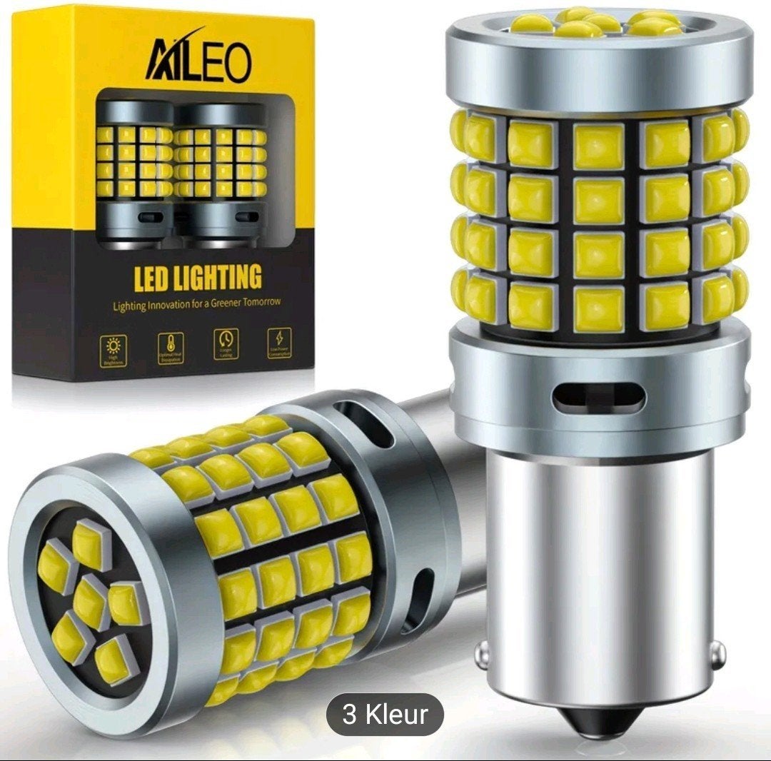 ALEKO LED Verlichting Auto Knipperlicht Remlicht BA15S P21W, Ophalen of Verzenden, Nieuw