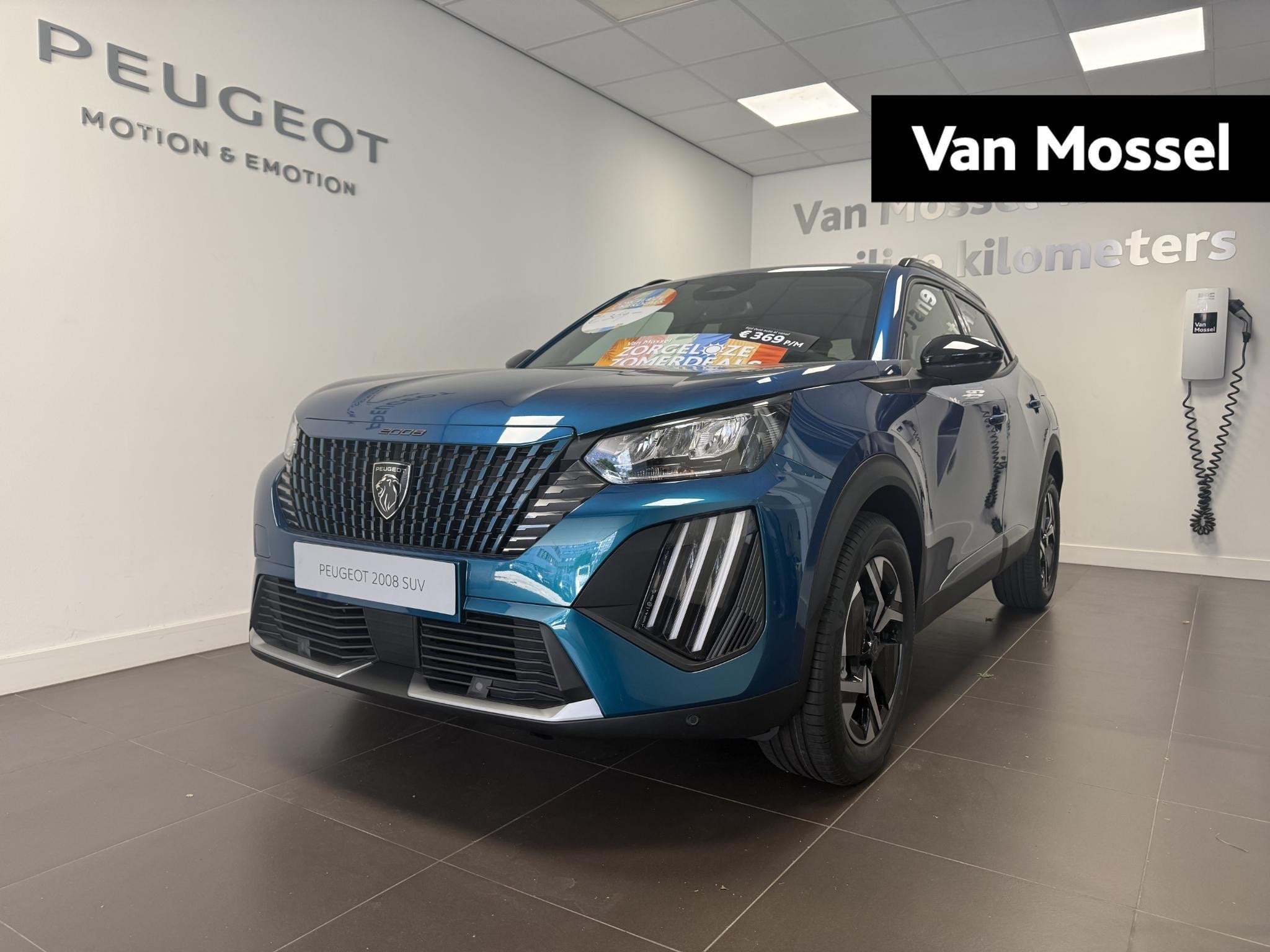 Peugeot 2008 1.2 Hybrid 110 Allure Automaat | Zorgeloze Zome, 1280 kg, Euro 6, 1199 cc, Blauw