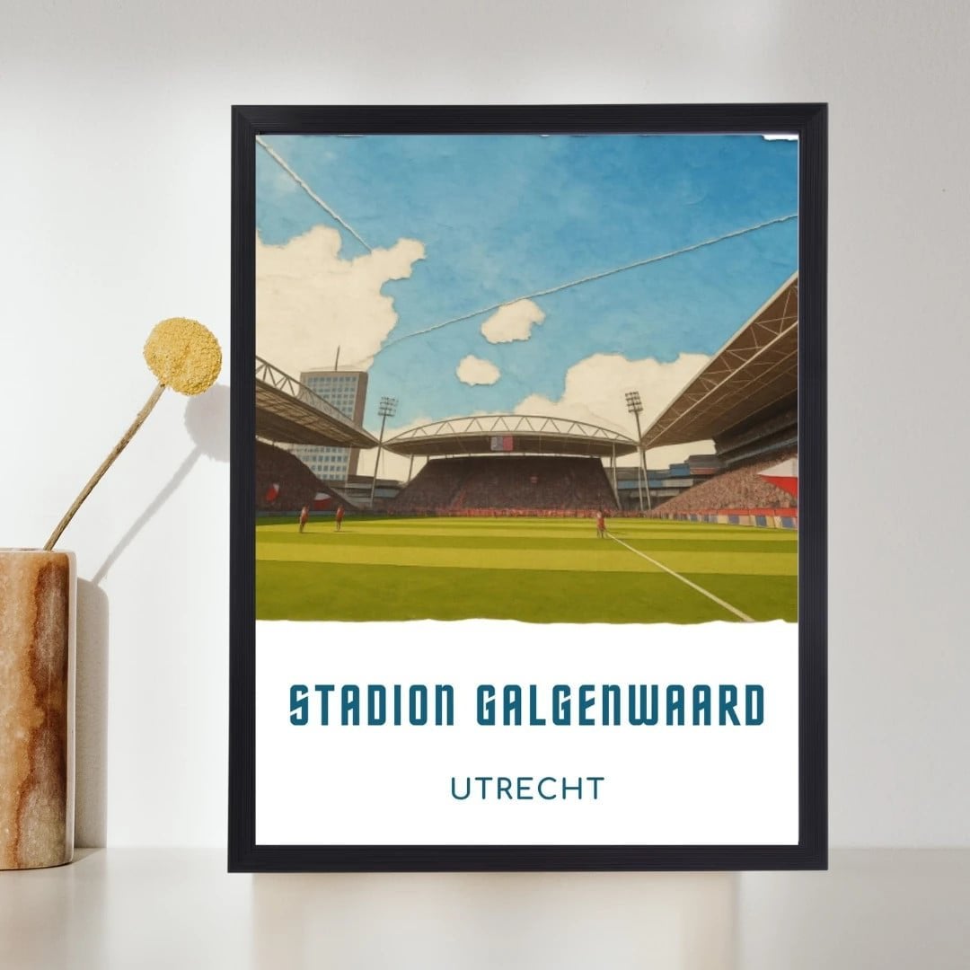 A4-poster Stadion Galgenwaard, thuisbasis FC Utrecht, Ophalen of Verzenden