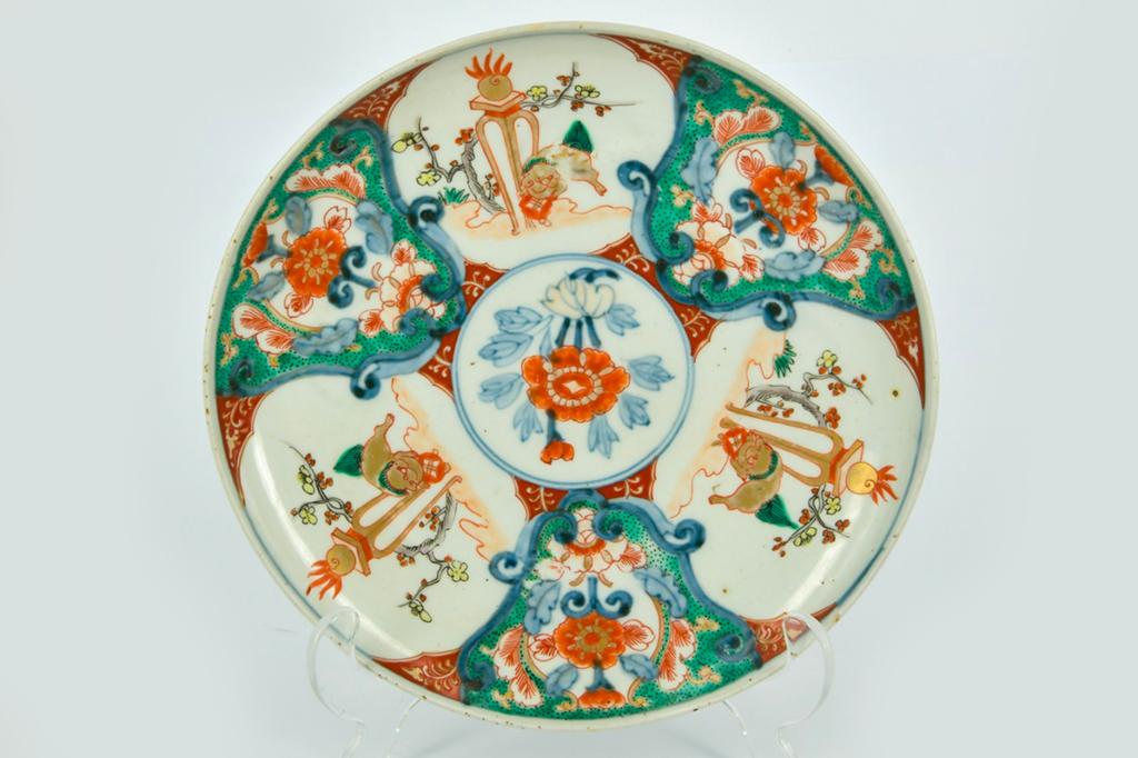 ANTIEK CHINEES PORSELEINEN BORD, Ophalen of Verzenden
