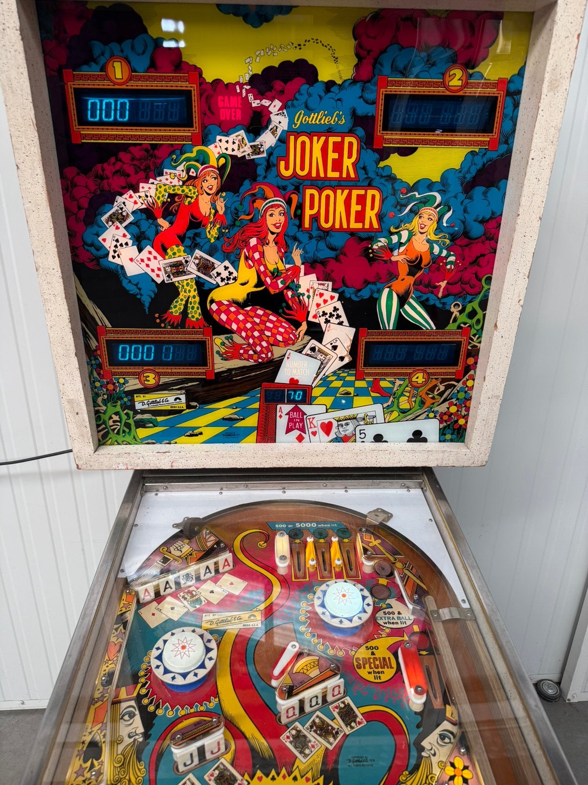 Flipperkast joker poker, Ophalen, Zo goed als nieuw, Dot-matrix, Flipperkast