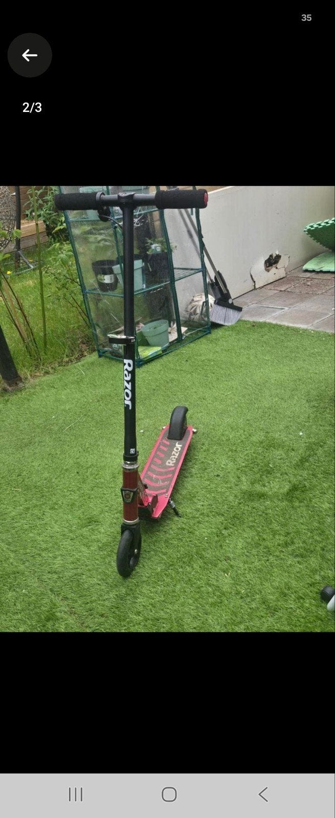 Razor Power A2 Elektrische Step Rood - Zo goed als nieuw, Ophalen, Zo goed als nieuw, Elektrische step (E-scooter), Razor