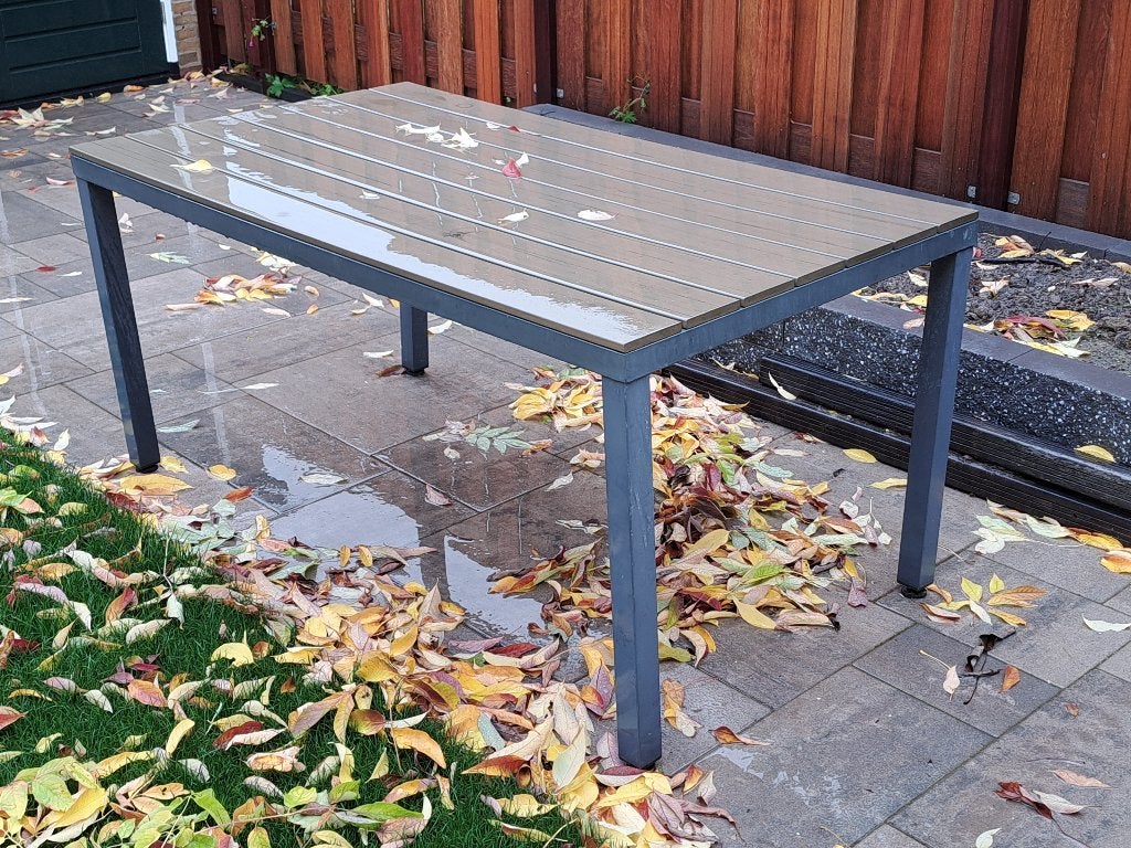 Tuintafel 160x80cm, Ophalen, Gebruikt, Rechthoekig, Aluminium