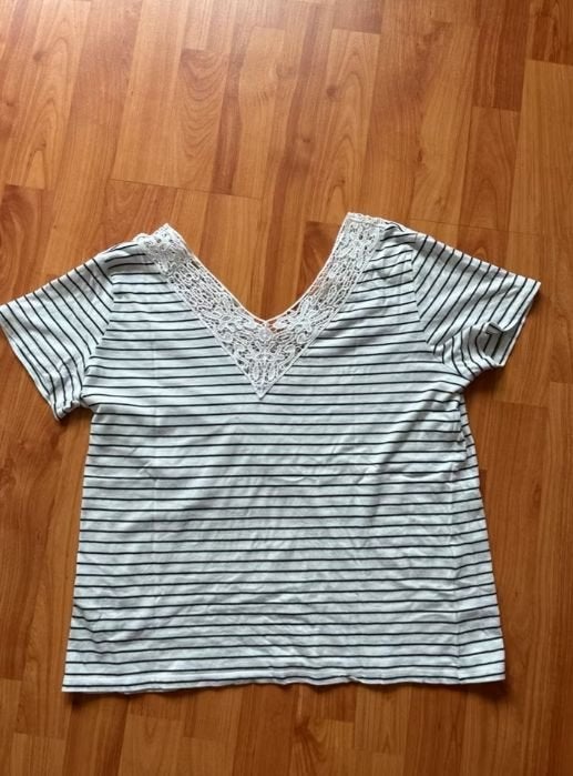 Gestreepte T-shirt, Ophalen of Verzenden, Zo goed als nieuw, Maat 38/40 (M), Korte mouw