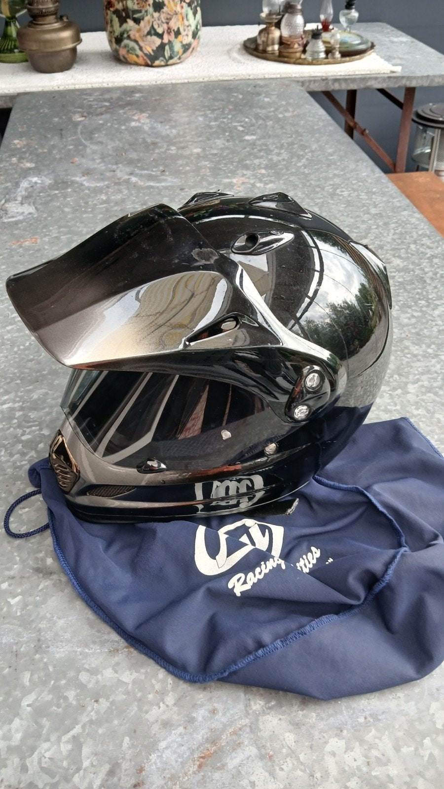 Arai Tour X Helm Zwart/Zilver/Goud Maat L Vintage, Arai, Heren, Ophalen of Verzenden, Integraalhelm