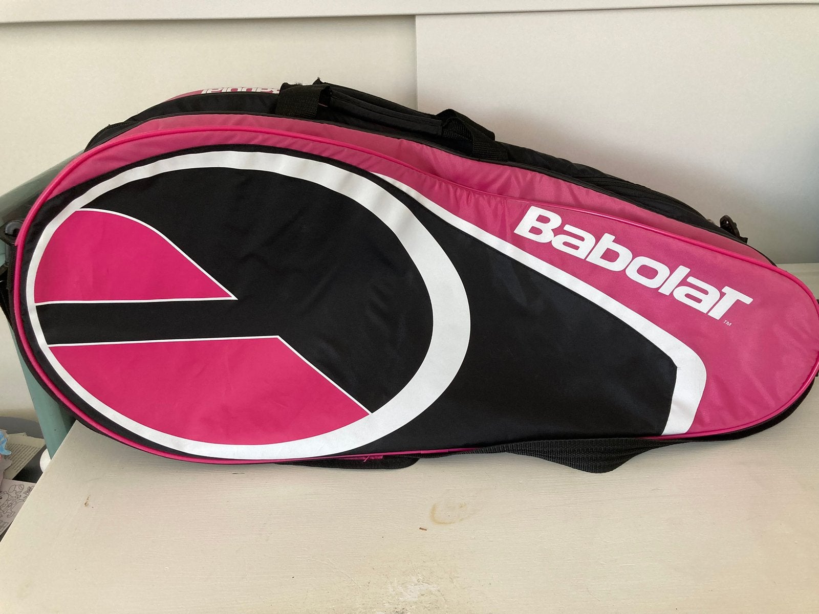 Babolat Club tennistas 12 rackets zwart/roze, Sport en Fitness, Tennis, Ophalen, Gebruikt, Tas, Babolat