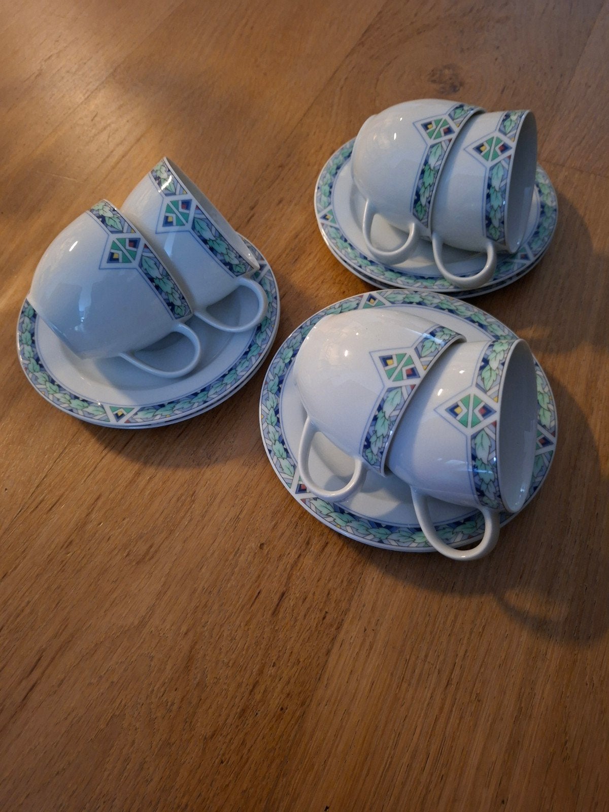 Arzberg kop en schotel set - 6 stuks, Arzberg, Ophalen of Verzenden, Zo goed als nieuw, Modern