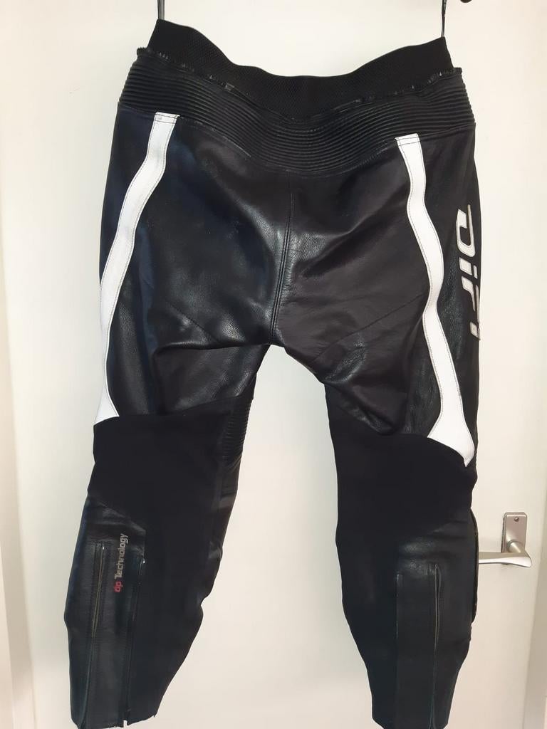 Difi Leren Motorpak 2-delig (Jas 52, Broek 26) - Nette Staat, Motoren, Kleding | Motorkleding, Difi, Ophalen of Verzenden, Tweedehands