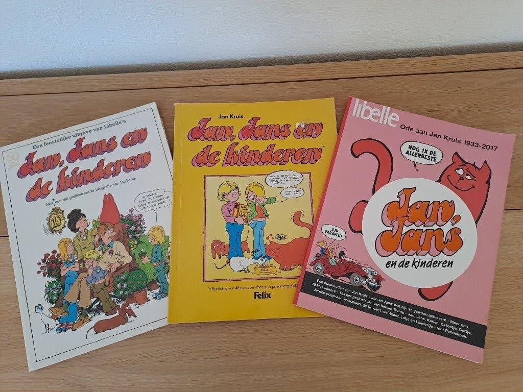 drie stripboeken Jan, Jans en de kinderen, Boeken, Stripboeken, Meerdere stripboeken, Ophalen, Gelezen