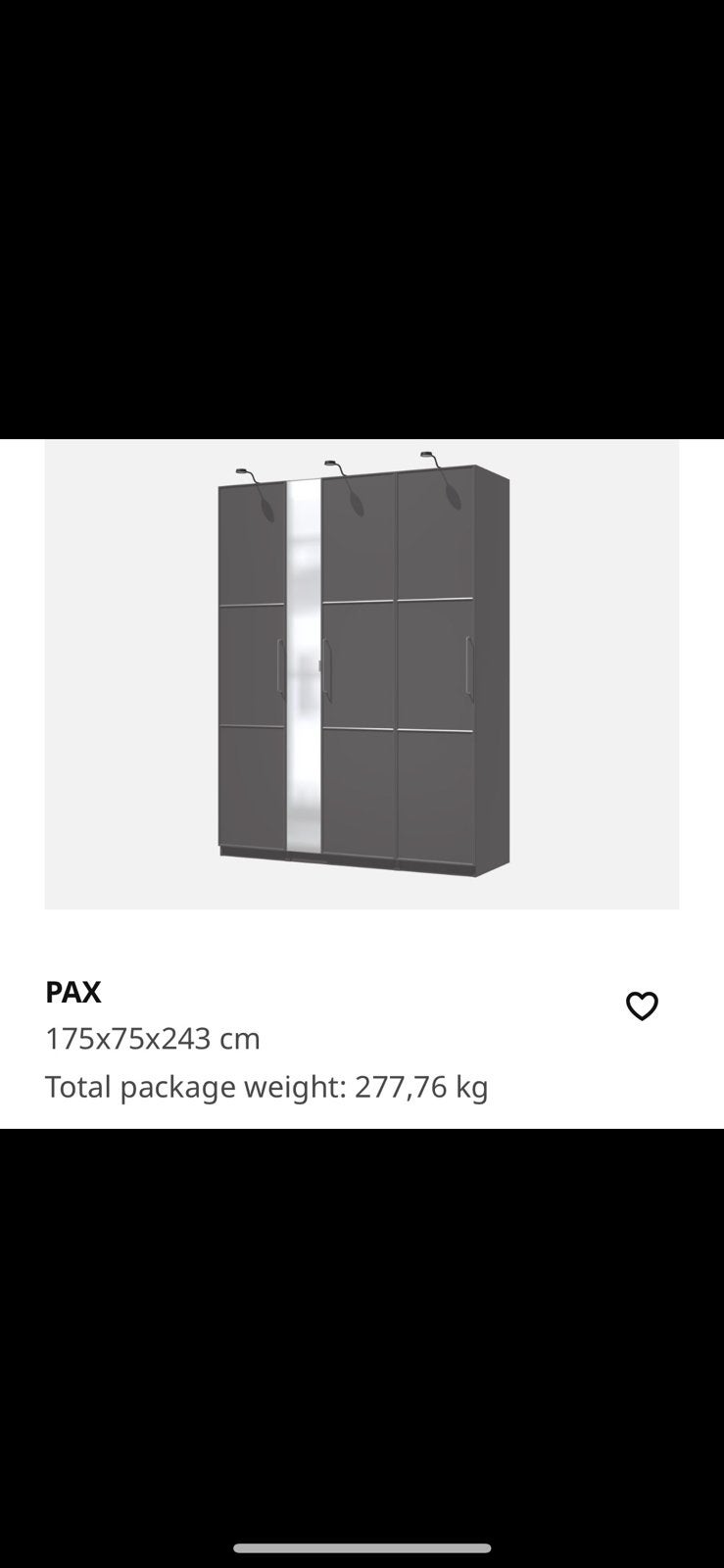 Ikea kast Meräker 1.75 breed, Ophalen, Zo goed als nieuw, 50 tot 75 cm, Minder dan 100 cm