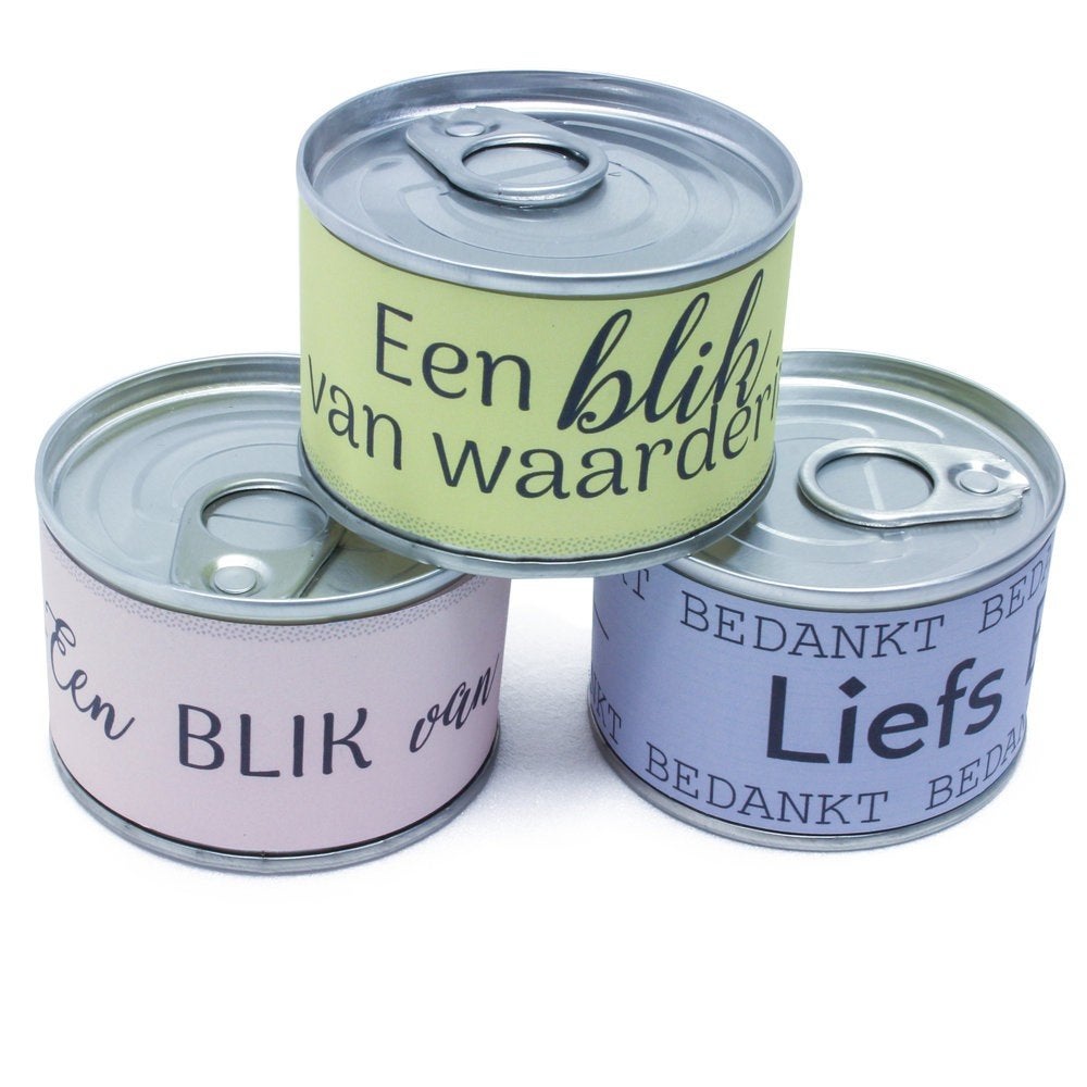 Zorg bedankje - blik van waardering, Overige typen, Ophalen of Verzenden, Nieuw, Overige materialen