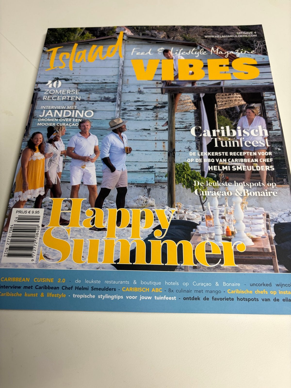 Island Vibes Lifestyle Magazine - Caribisch Kookboek, Ophalen of Verzenden, Zo goed als nieuw, Overige gebieden, Gezond koken
