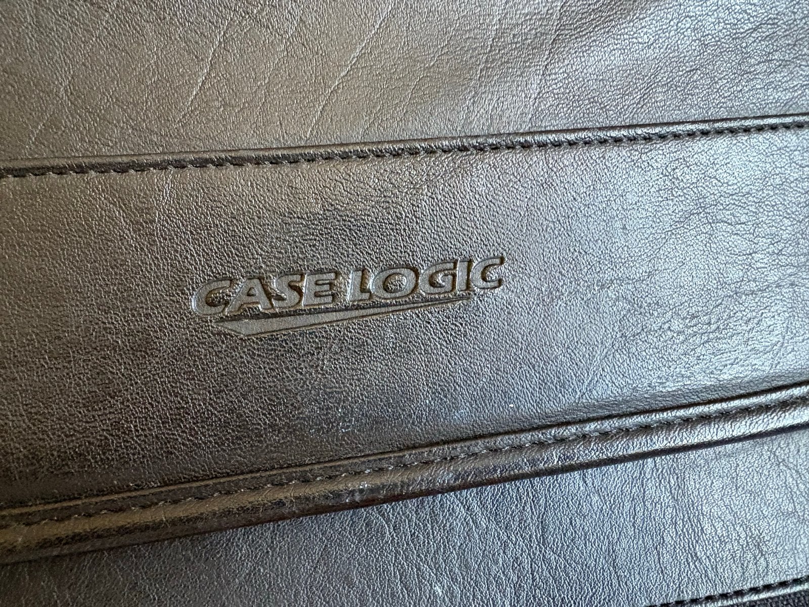 Case Logic Leren Laptoptas/Aktetas - Zwart, Overige merken, Gebruikt, Zwart, Ophalen of Verzenden