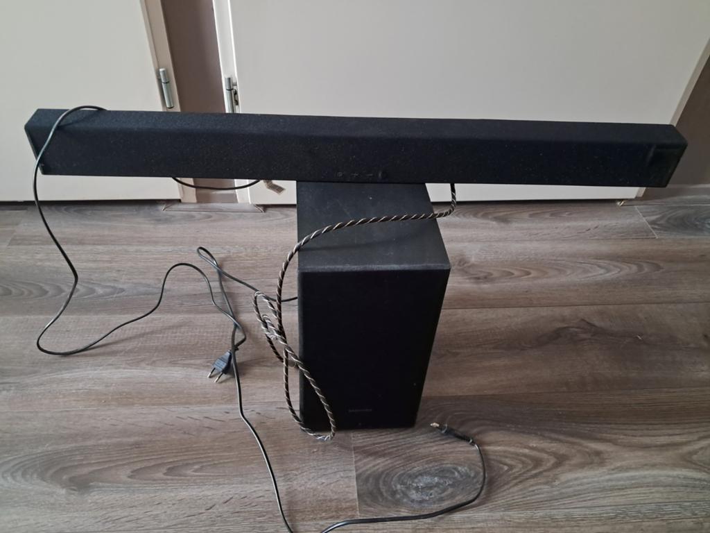 Samsung HW-T450 soundbar met draadloze subwoofer, Ophalen of Verzenden, Bluetooth, Gebruikt