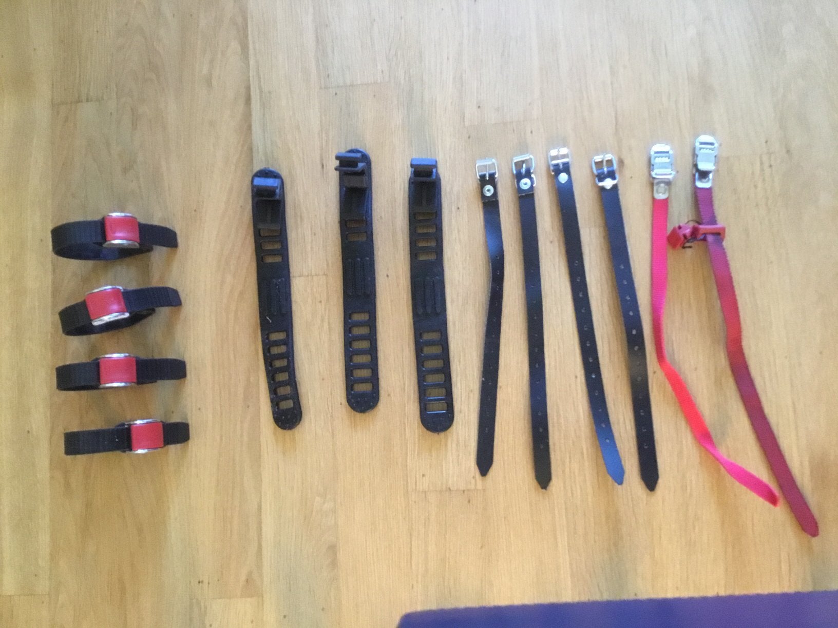 Klem en riempjes voor bij de fietsendrager FIAMMA( deels), Ophalen, Zo goed als nieuw