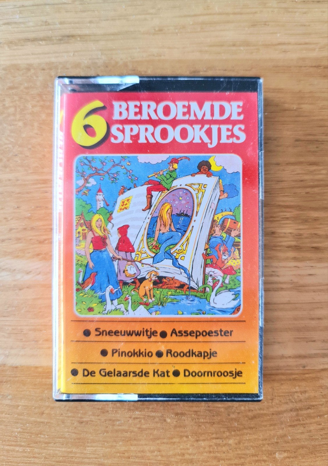 6 beroemde sprookjes - cassettebandje, Cd's en Dvd's, Cassettebandjes, 1 bandje, Ophalen of Verzenden, Zo goed als nieuw, Origineel