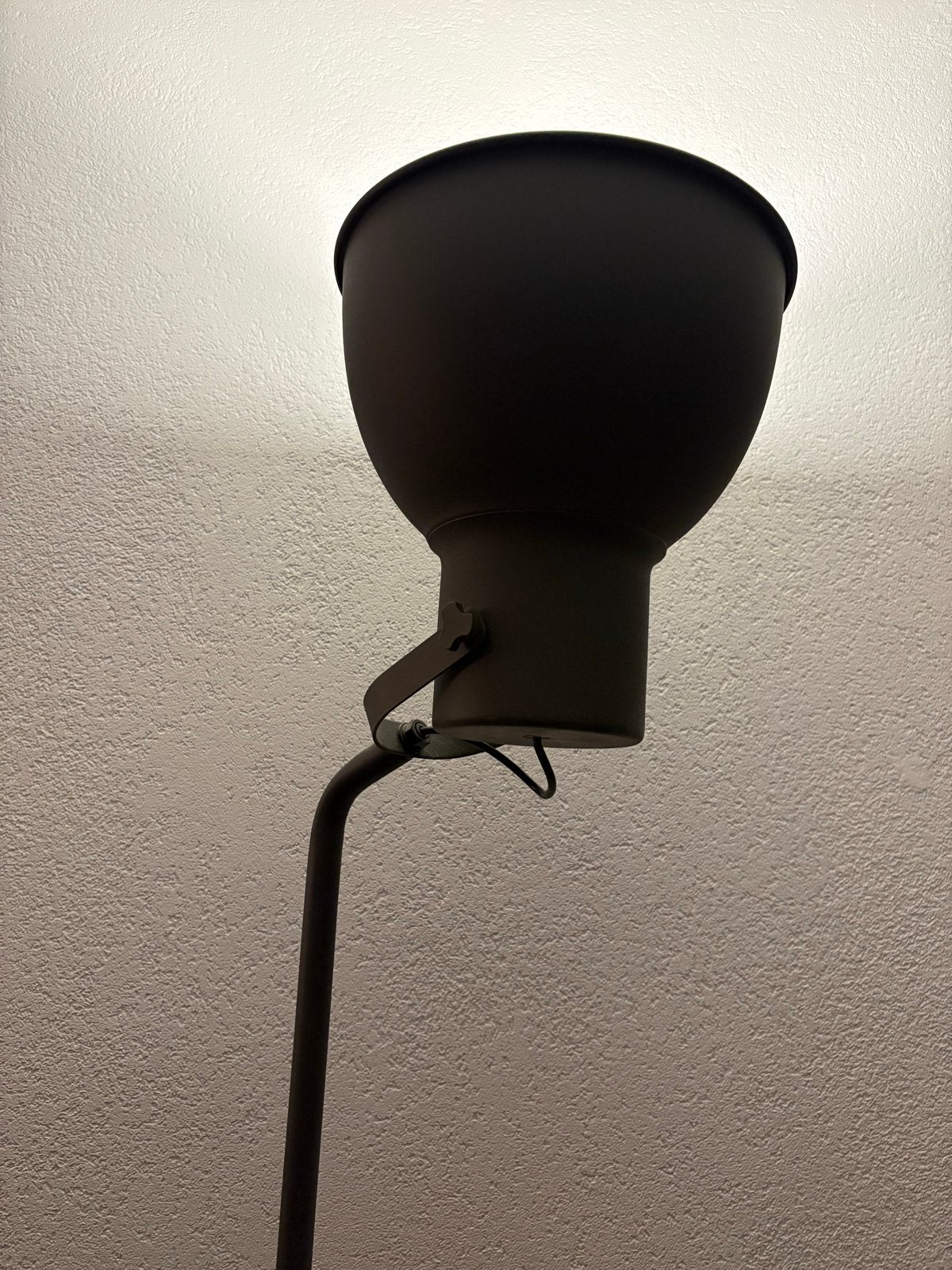 Staande metalen schemerlamp, Ophalen, Gebruikt, E27 (groot), Metaal