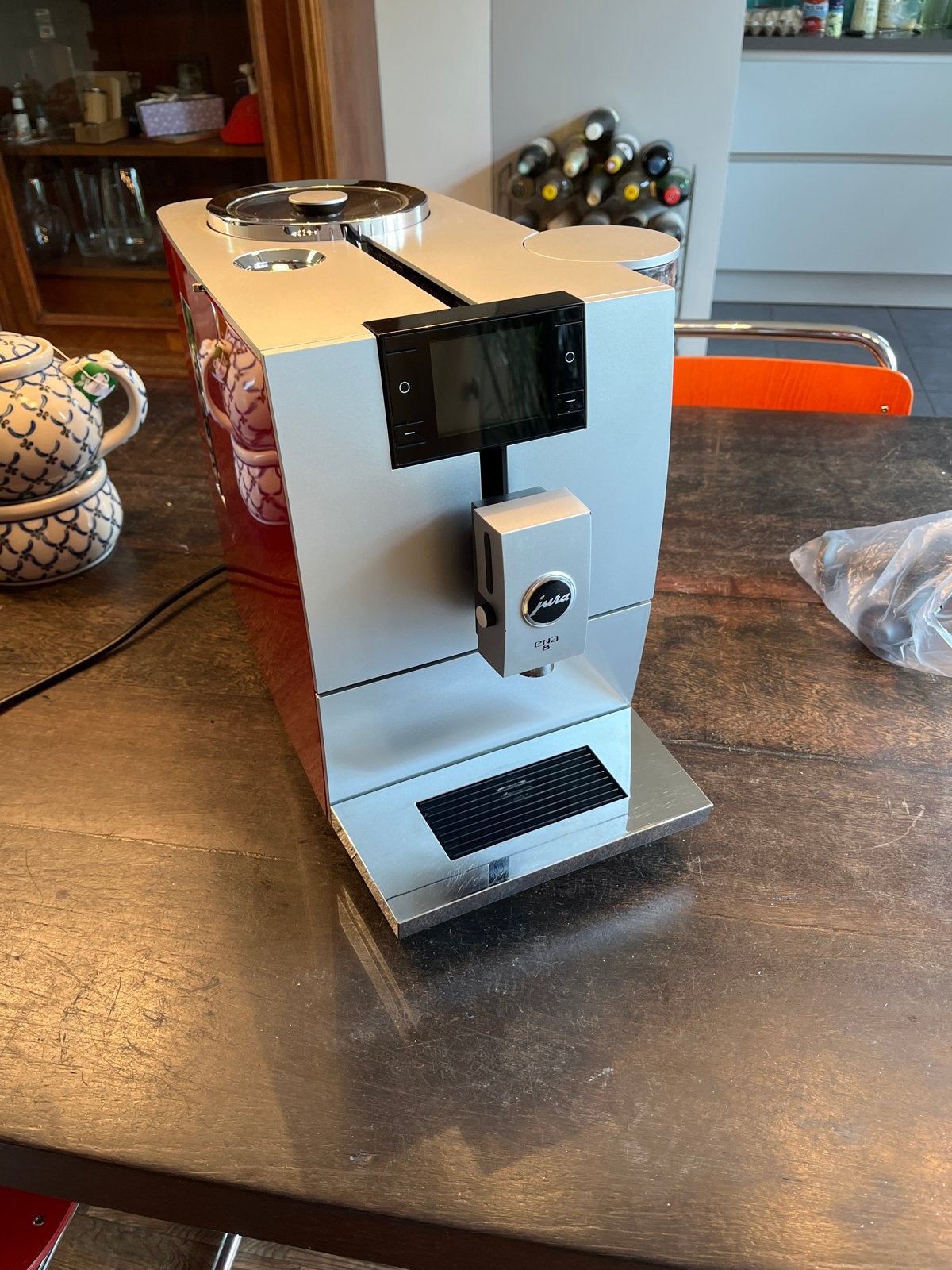 Jura ENA 8 Volautomatische Koffiemachine - Topstaat!, Ophalen of Verzenden, Zo goed als nieuw, Koffiemachine, Koffiebonen