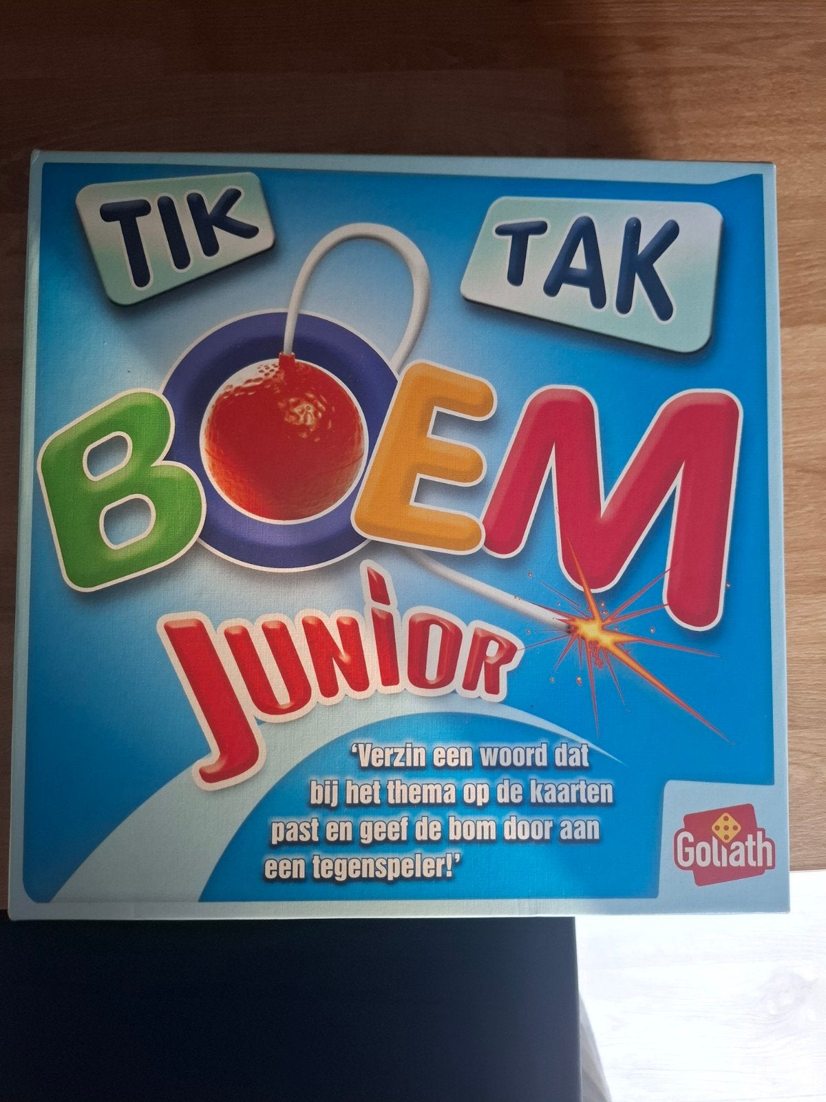 Tik Tak Boem Junior - Leuk gezelschapsspel voor kinderen, Hobby en Vrije tijd, Drie of vier spelers, Ophalen of Verzenden, Zo goed als nieuw
