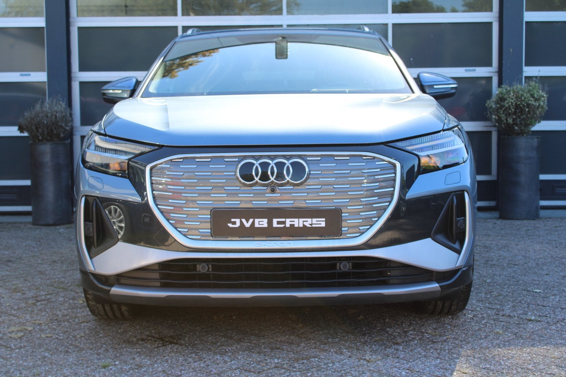 Audi Q4 e-tron 45 quattro S edition 82 kWh/S-Line/pano/leder, Auto's, Automaat, Gebruikt, Blauw, Adaptive Cruise Control