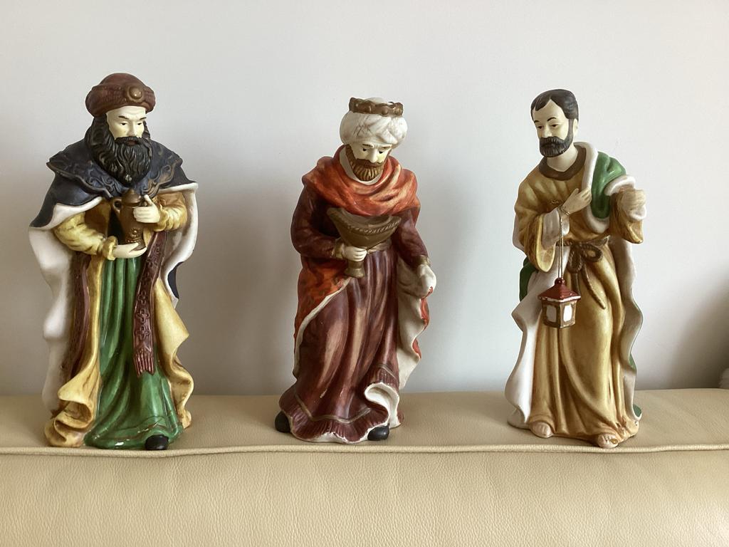 Beelden van de Drie Koningen - Kerststal figuren, Verzenden, 20 - 50 cm, Steen of Keramiek, Beeld