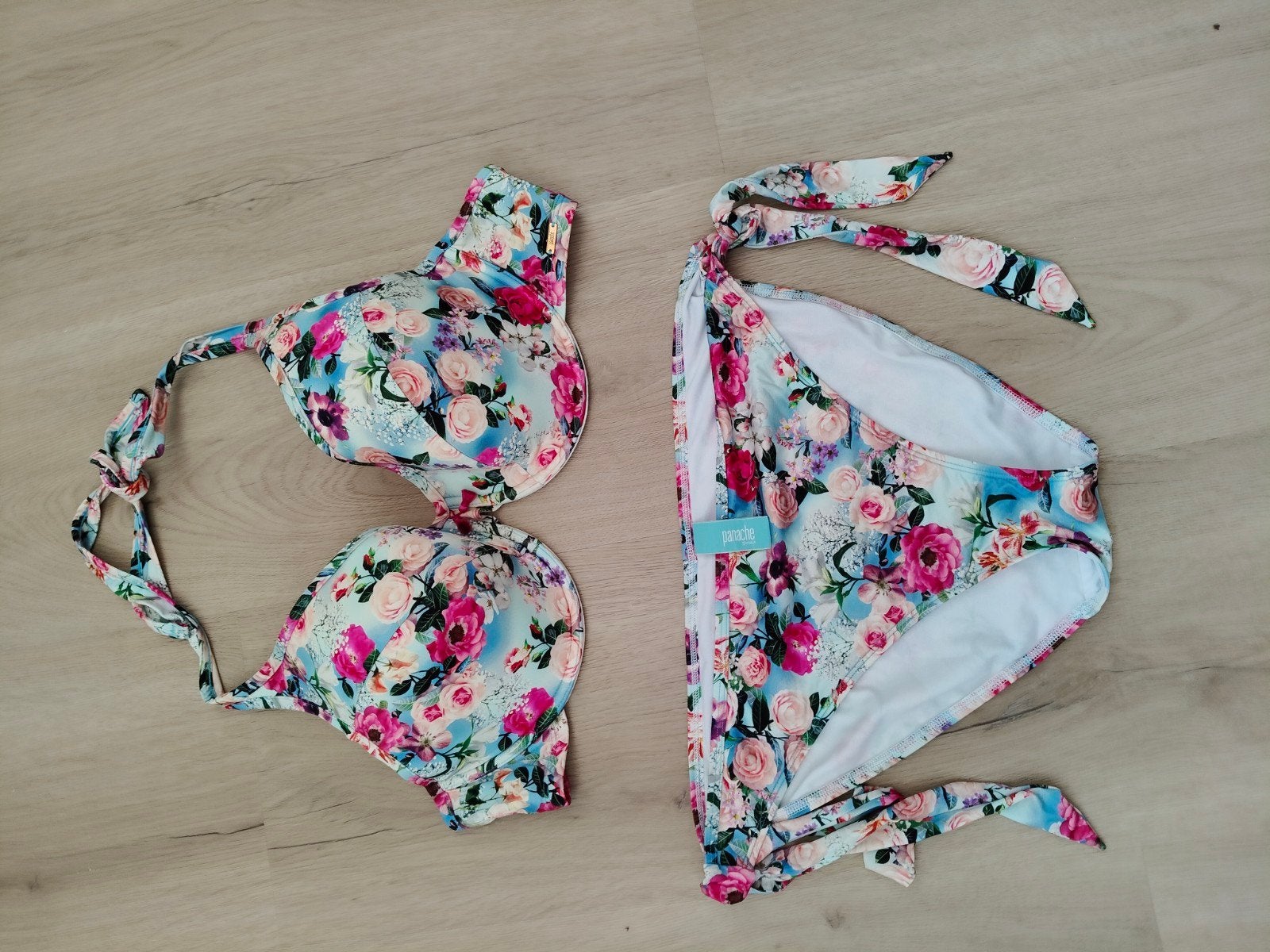 Panache Swim Bikini Set - Bloemenprint, Panache Swim, Blauw, Ophalen of Verzenden, Zo goed als nieuw
