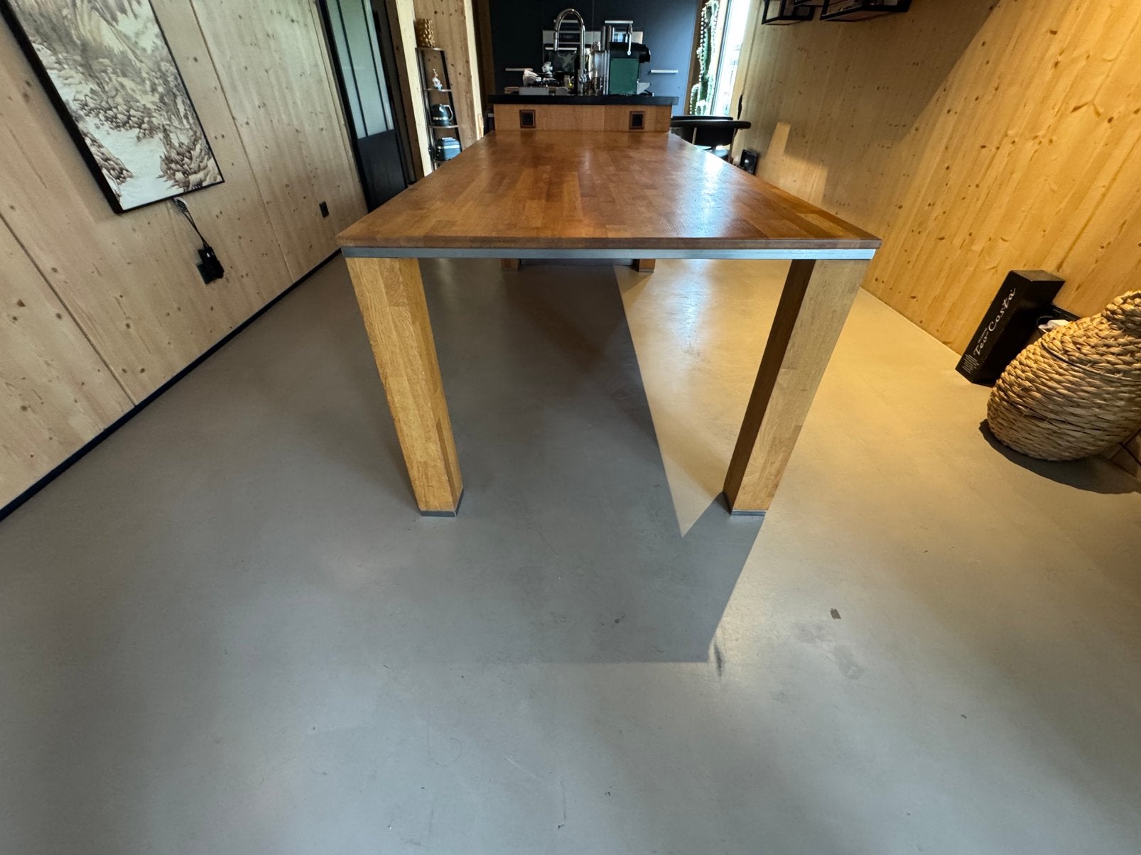 Beuken eettafel 250x80cm, Ophalen