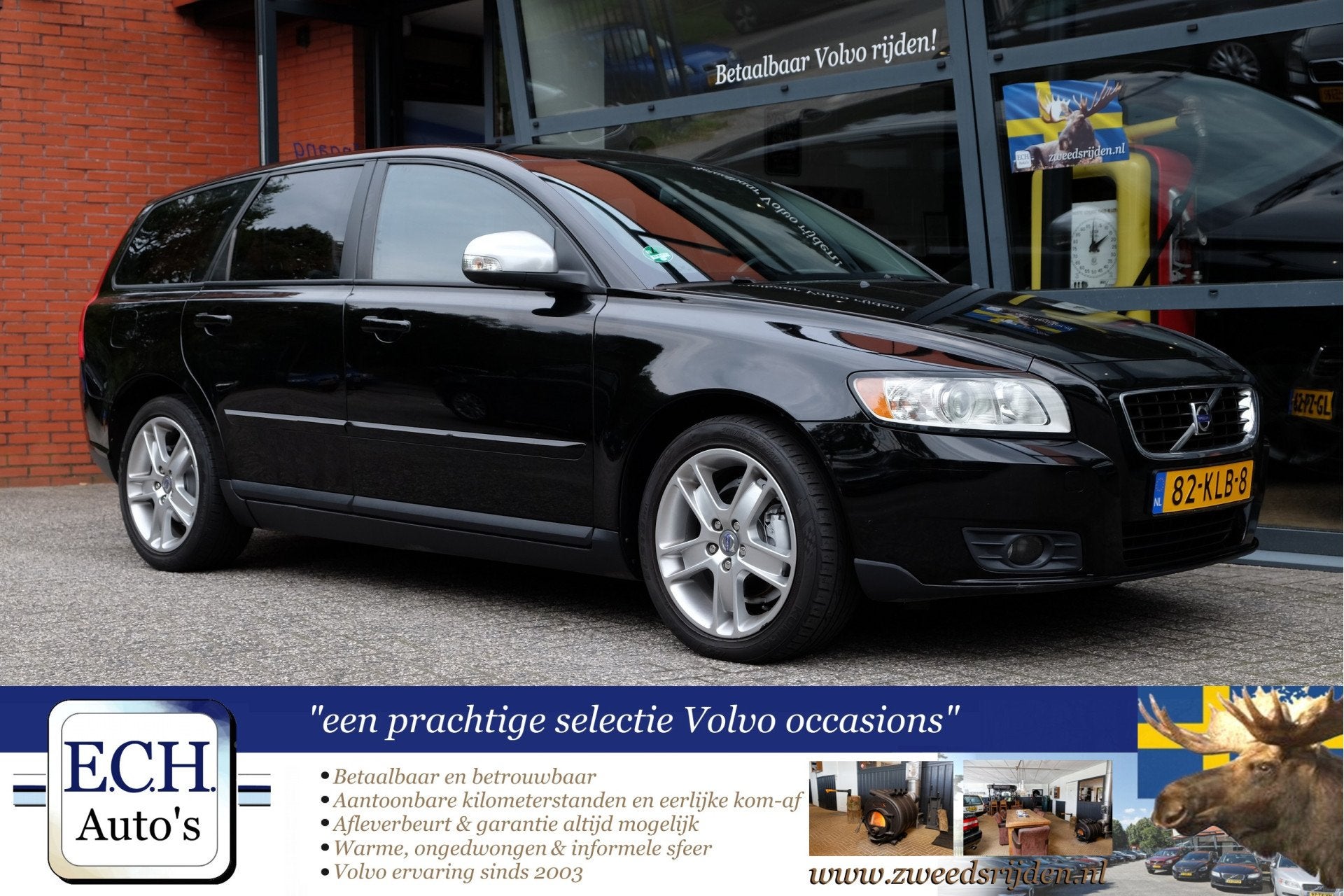 Volvo V50 2.0 145 pk, 17 inch, Elektr. stoel, Navi, Bluetoot, Auto's, Voorwielaandrijving, Stof, Gebruikt, 4 cilinders