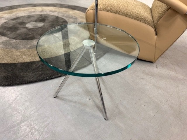 Nieuw Beek Maupertuus Bijzettafel Glas D50xH50 Design Tafel, Minder dan 50 cm, Rond, Nieuw, Minder dan 50 cm