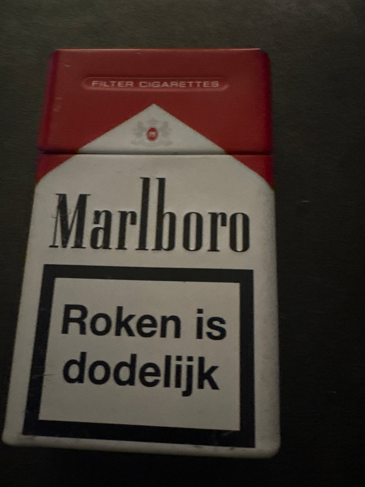 Marlboro sigarettenblikje - Vintage verzamelobject, Ophalen of Verzenden, Gebruikt