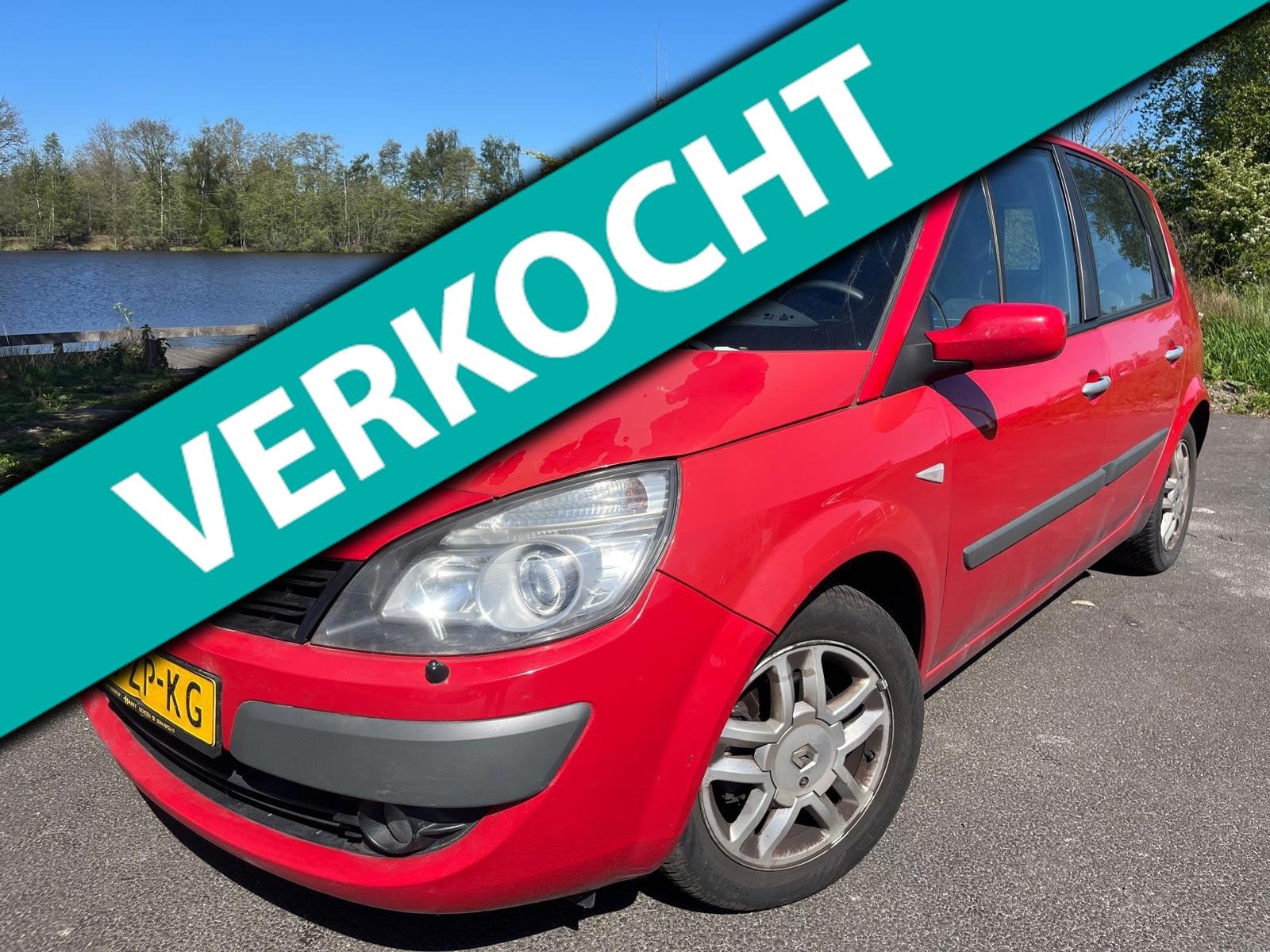 Renault Scénic 1.6-16V Tech Line | Automaat | 5-drs | APK a, Auto's, Gebruikt, 4 cilinders, Origineel Nederlands, Bedrijf