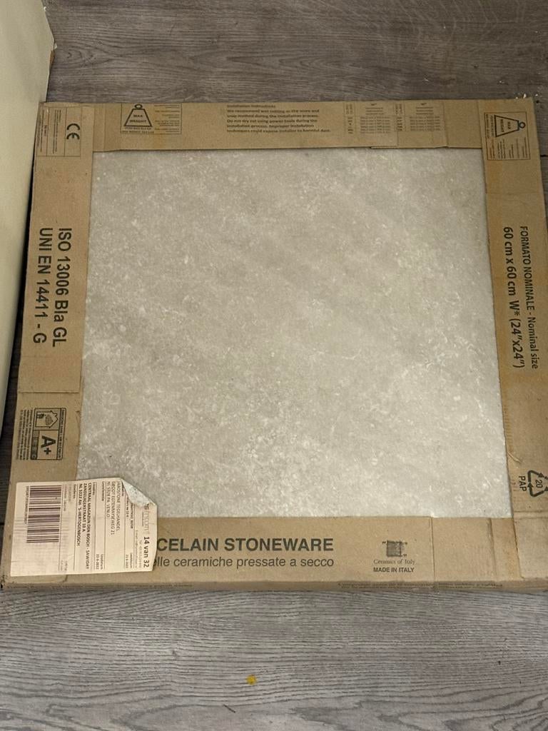 Badkamer vloertegels 60x60 cm, 60 cm of meer, 40 tot 60 cm, Keramiek, Nieuw