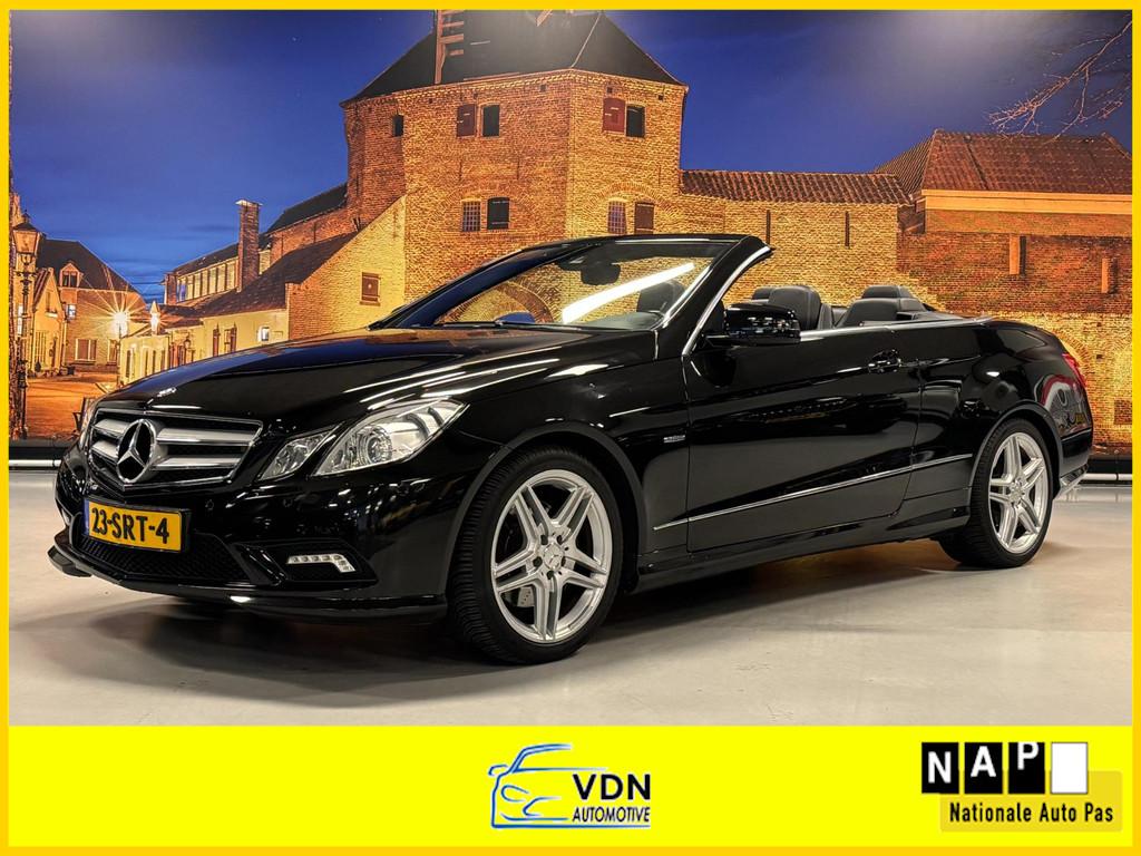 Mercedes-Benz E-klasse Cabrio 200 CGI Avantgarde AMG Leer Na, Auto's, Mercedes-Benz, 13 km/l, Euro 5, Achterwielaandrijving, Zwart