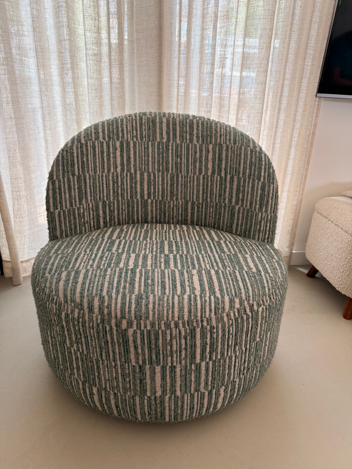 Fauteuil June Vintage Green, Huis en Inrichting, Fauteuils, Ophalen, Zo goed als nieuw, Stof, 75 tot 100 cm
