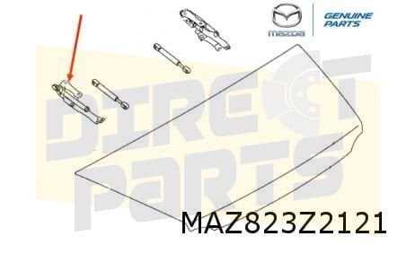 Mazda MX-5 achterklepscharnier L (cabrio) (ND) (4/15-) Origi