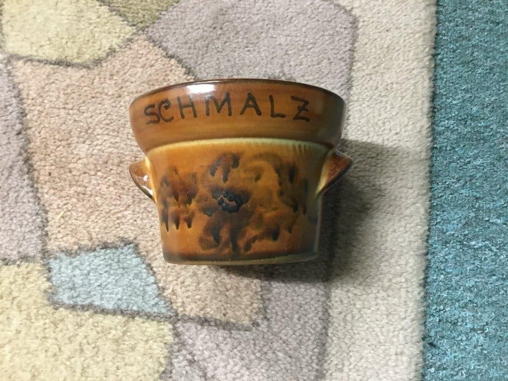 Vintage aardewerk SCHMALZ pot, Antiek en Kunst, Antiek | Keramiek en Aardewerk, Ophalen of Verzenden