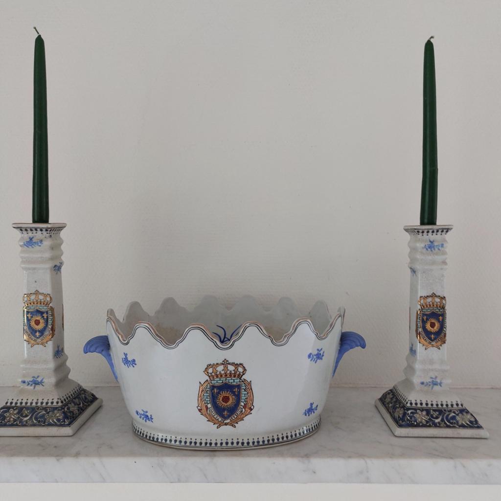 Schaal met 2 kandelaars, Ophalen of Verzenden