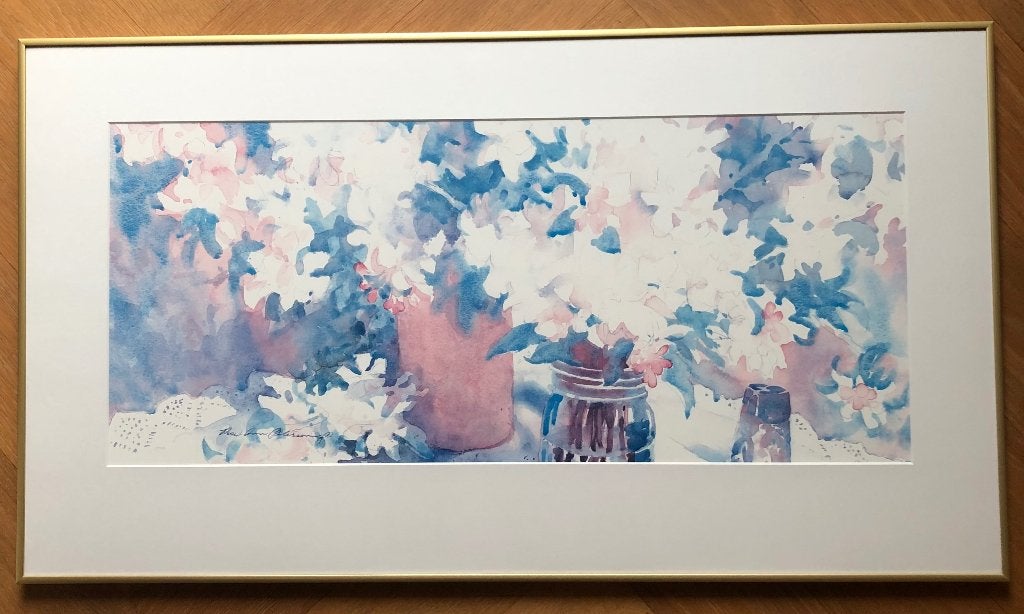 Ingelijste poster Apple Blossom - Rose Ann Peterson, Ophalen, Met lijst, Rechthoekig Liggend, Zo goed als nieuw