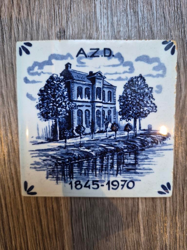 Tegeltje Algemeen Ziekenhuis Dordrecht 1845-1970, Antiek en Kunst, Ophalen of Verzenden