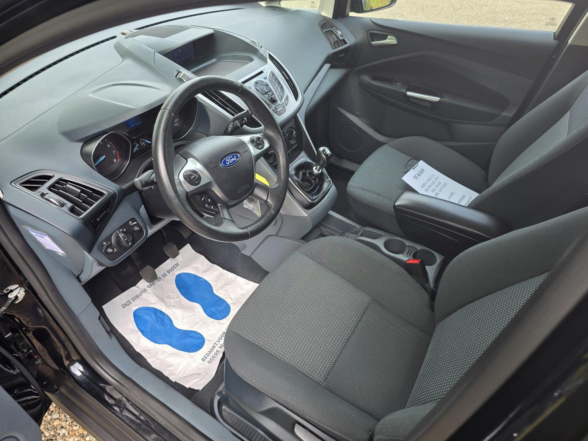 Ford C-Max 1.0 Trend AIRCO/cruise *apk:03-2027*, Auto's, Ford, Voorwielaandrijving, 125 pk, Gebruikt, Zwart