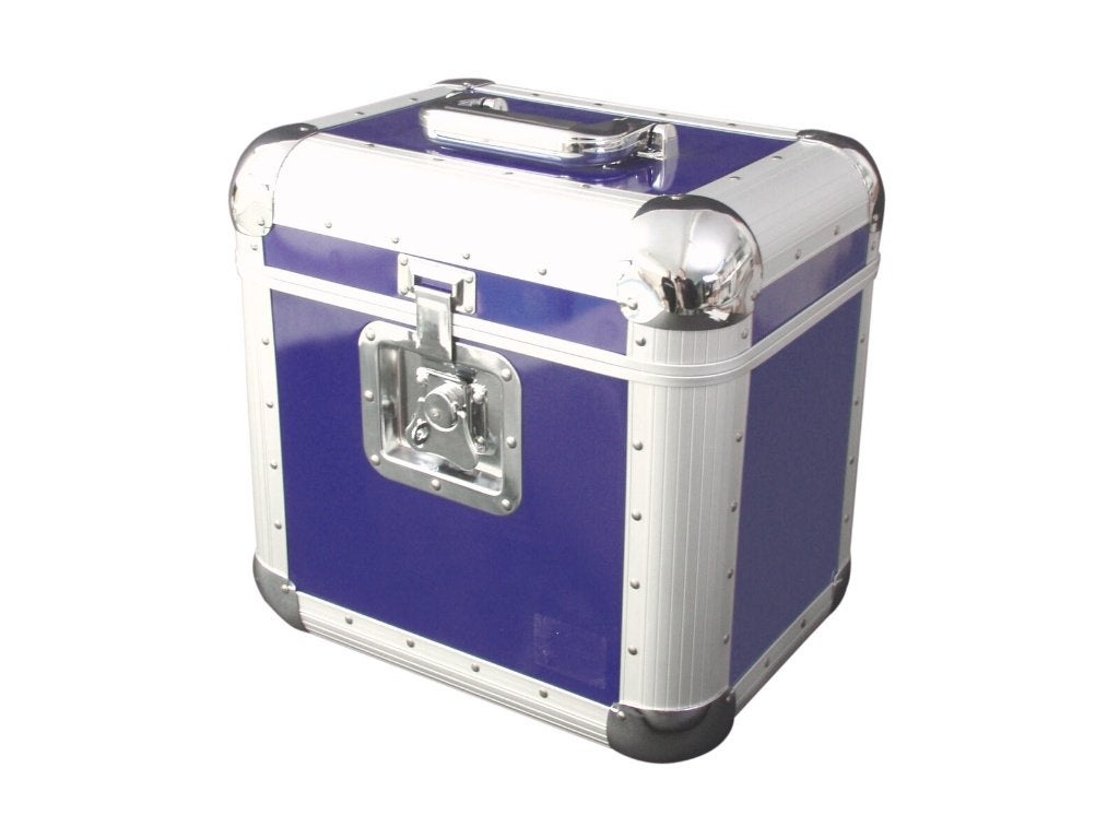 ROADINGER Record Case ALU 7525 rounded blue, Muziek en Instrumenten, Behuizingen en Koffers, ., Nieuw, ., Flightcase