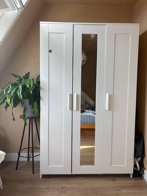 Ikea Brimnes kledingkast wit, Huis en Inrichting, Kasten | Kledingkasten, Ophalen, 100 tot 150 cm, Zo goed als nieuw, 150 tot 200 cm
