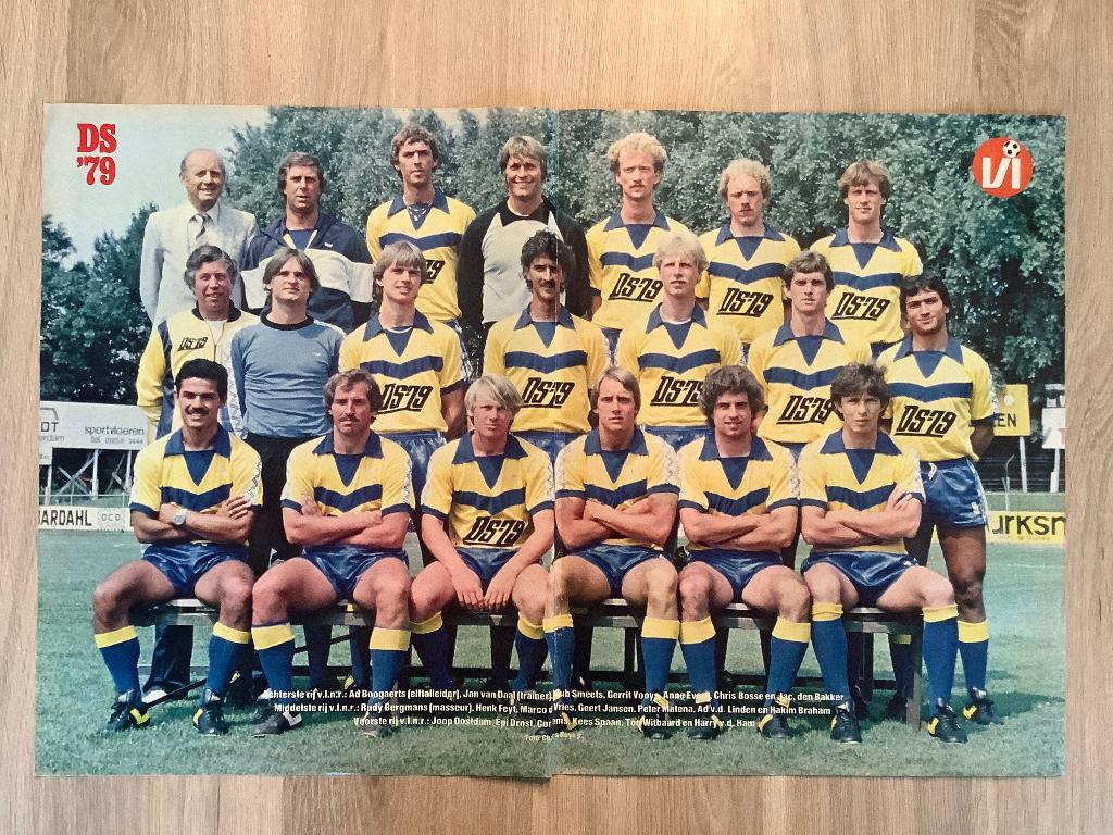 Poster DS’79 Jaren 80, Verzamelen, Sportartikelen en Voetbal, Ophalen of Verzenden, Zo goed als nieuw, Overige binnenlandse clubs