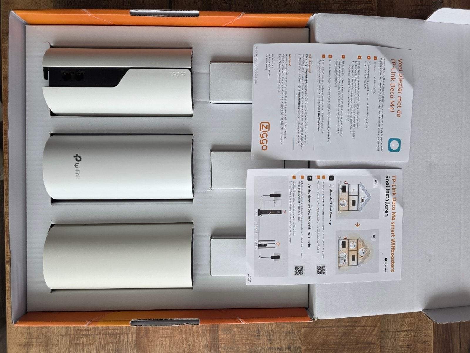 TP-Link Deco M4 Smart Wifi Boosters (3-pack) Ziggo, Ophalen of Verzenden, Zo goed als nieuw, Router, TP-Link