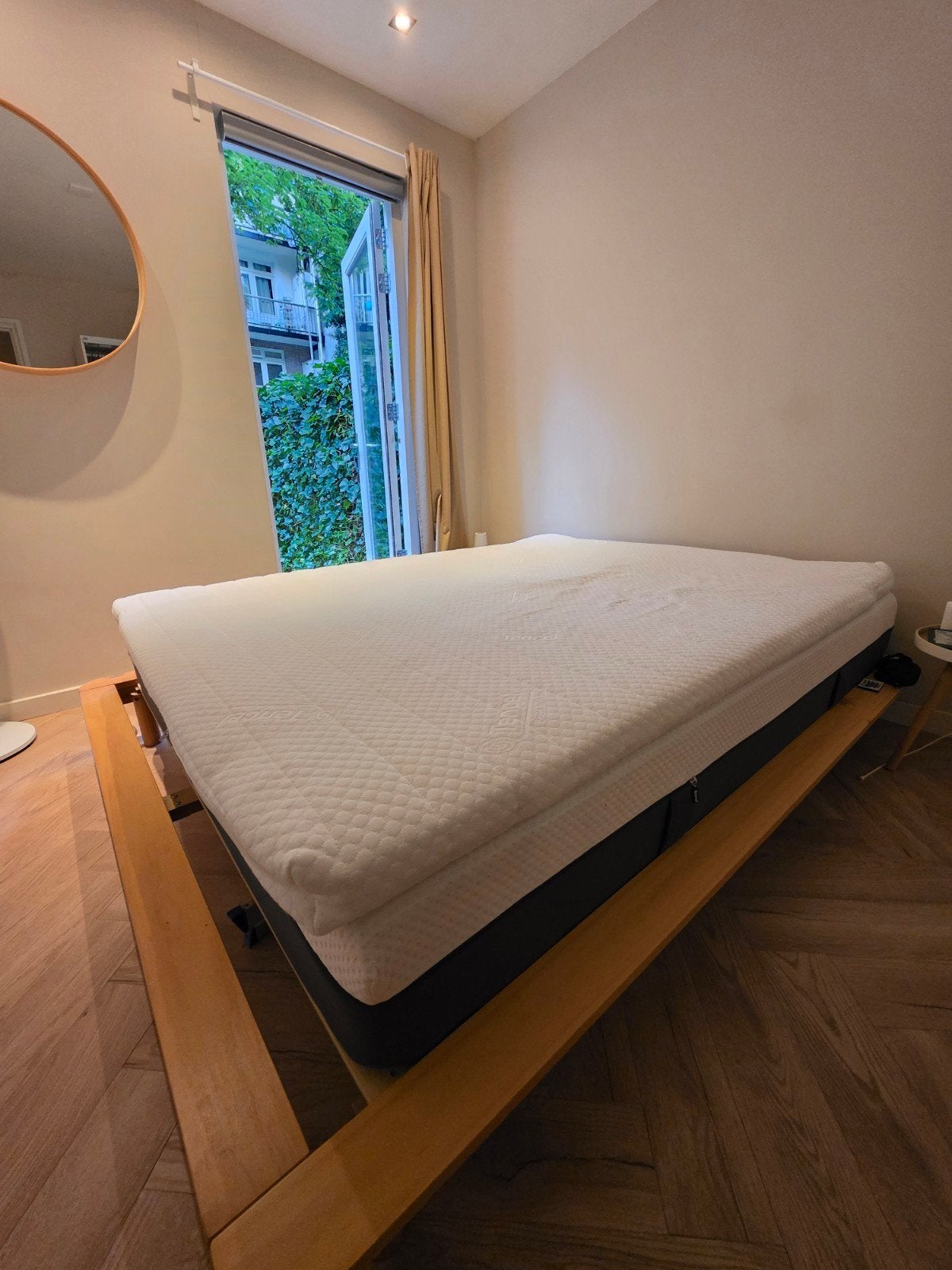 Impala natural latex mattress topper 160 x 200cm, Ophalen, Zo goed als nieuw, Tweepersoons, 160 cm