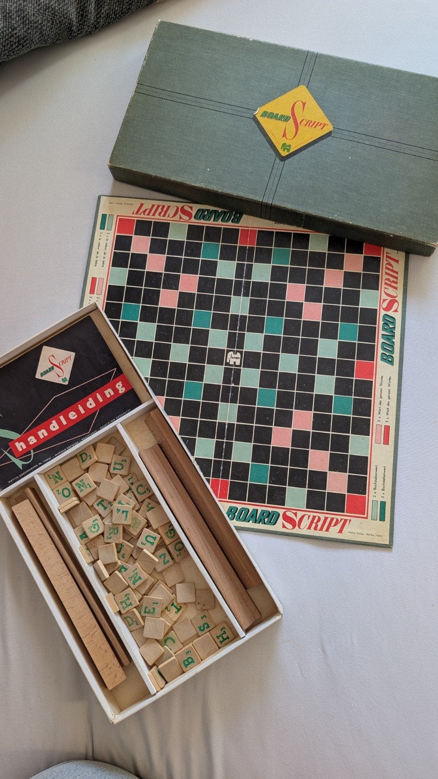 Vintage Scrabble/ board script spel van Jumbo uit 1955, Ophalen of Verzenden, Jumbo