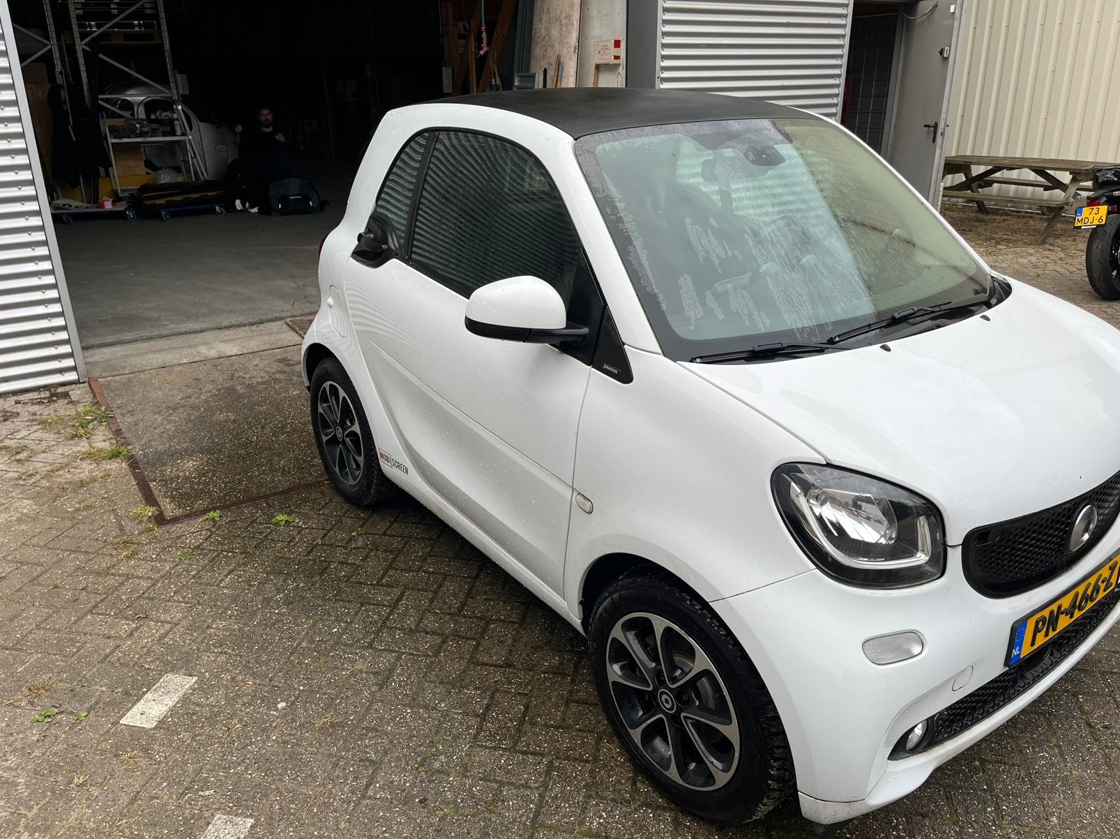 Smart electric 2017, Auto's, 37 €/maand, Zwart, Leder en Stof, Wit