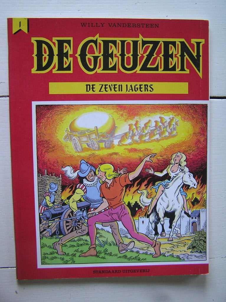 De Geuzen. 1. De zeven jagers, Eén stripboek, Ophalen of Verzenden, Zo goed als nieuw