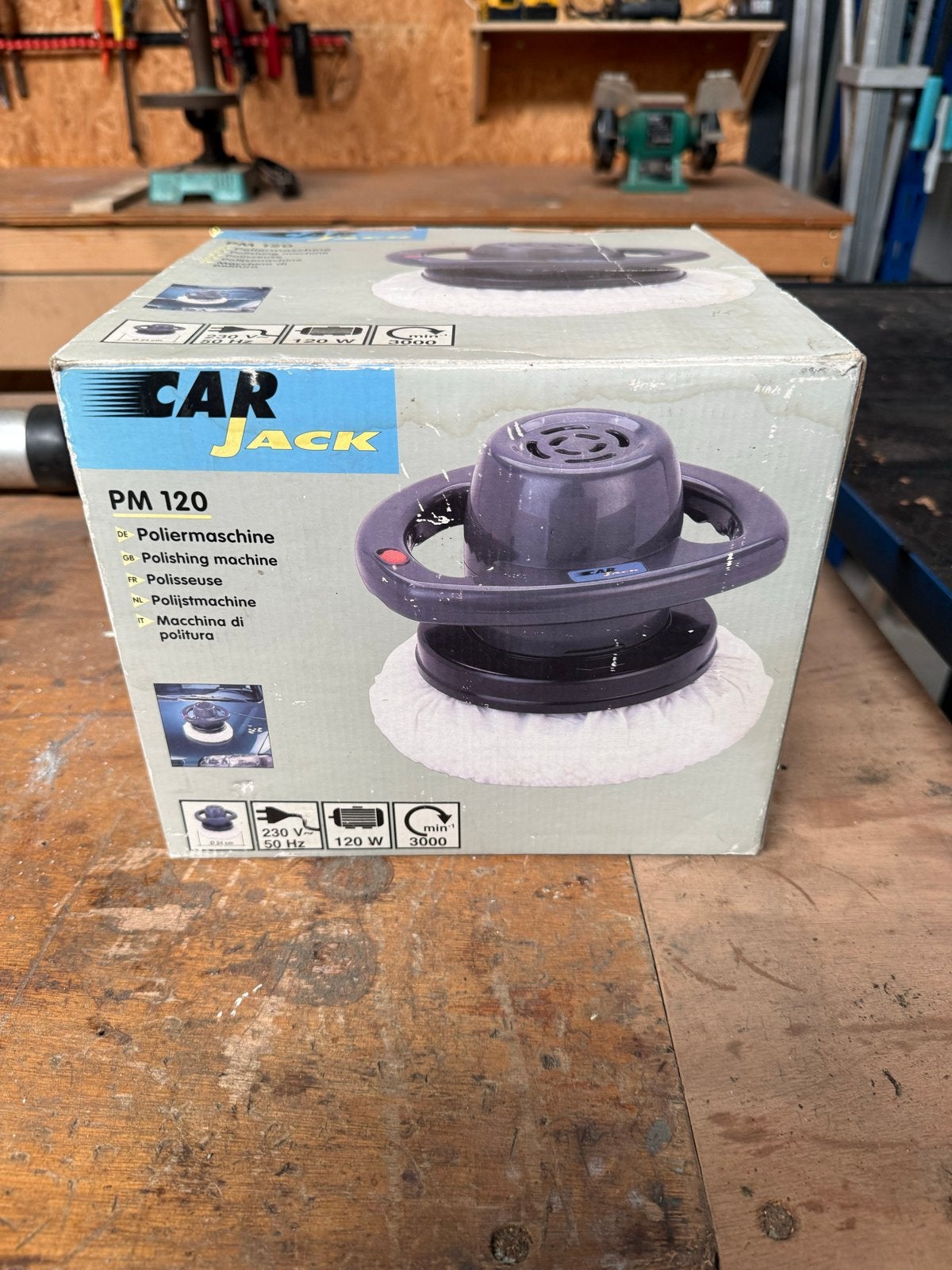 Car Jack PM 120 Polijstmachine - Nieuw in doos, Auto diversen, Ophalen, Nieuw